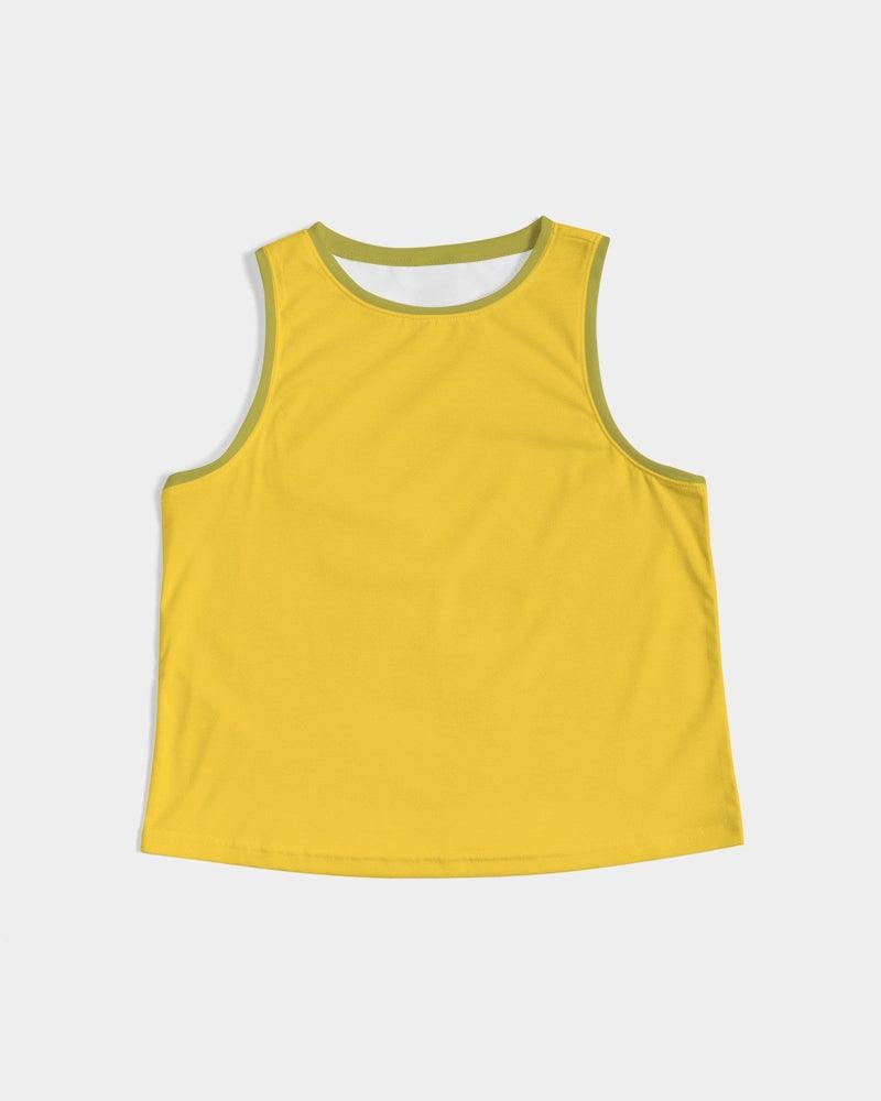 Mimosa Yellow Cropped Tank Top - Blissfully Brand