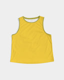 Mimosa Yellow Cropped Tank Top - Blissfully Brand