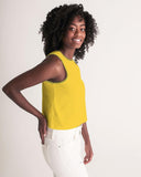 Mimosa Yellow Cropped Tank Top - Blissfully Brand