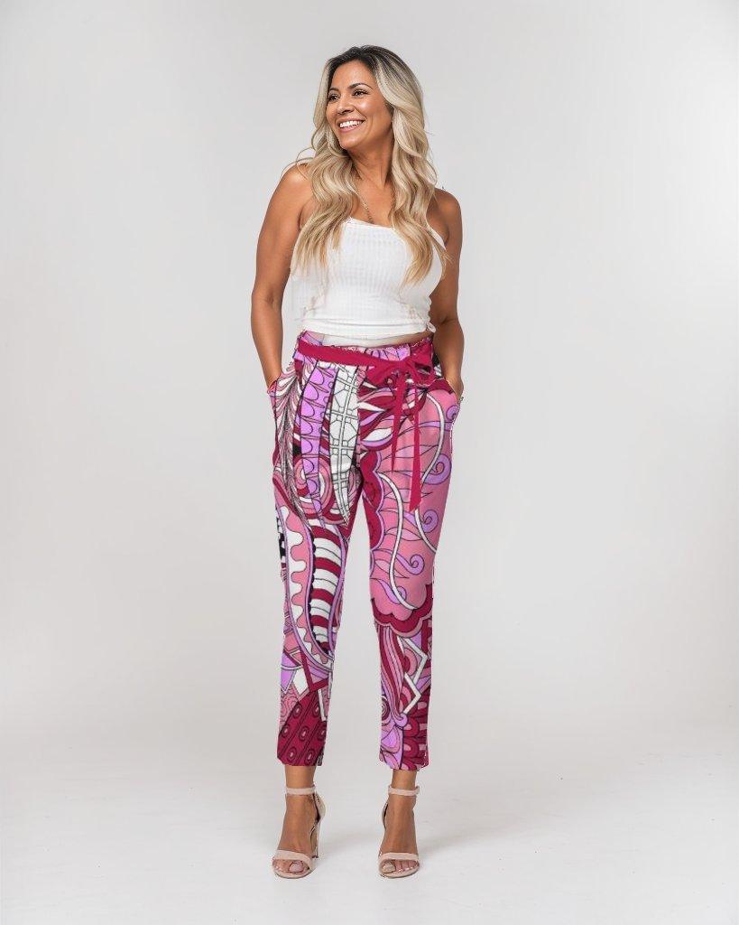 Seki Tie Waist Tapered Pants - Blissfully Brand