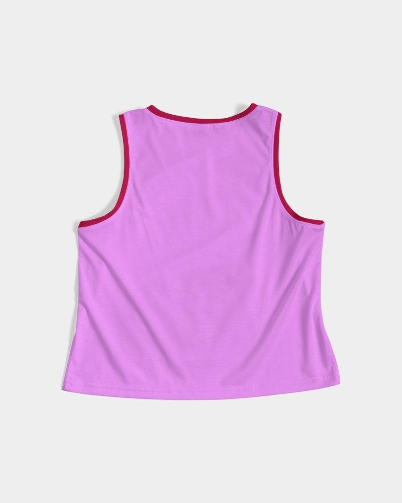 Seki Magenta Cropped Tank Top - Blissfully Brand