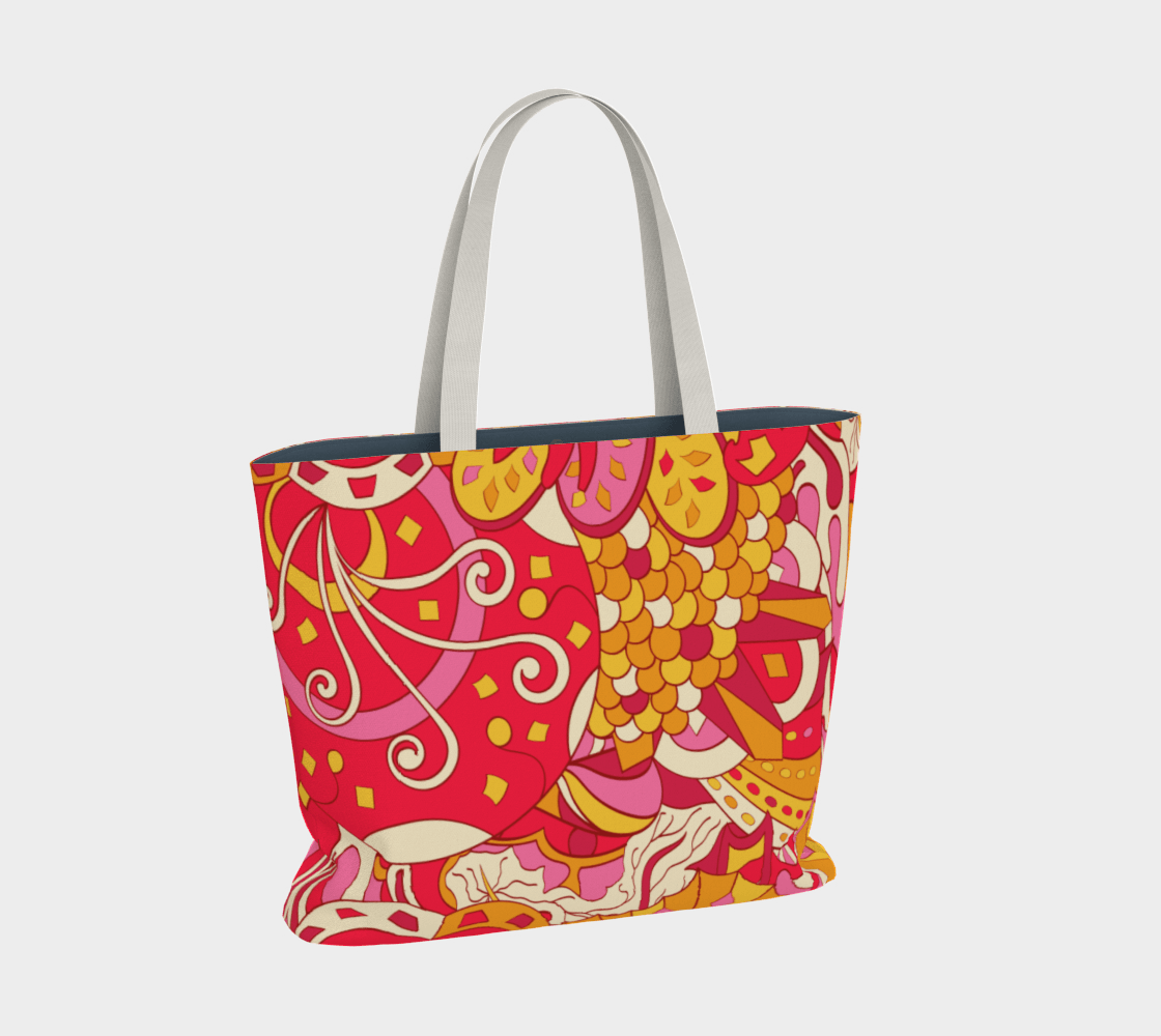 Decora Canvas Carry All Tote Bag - Blissfully Brand