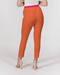 Peex Color Block Tie Waist Tapered Pants - Blissfully Brand