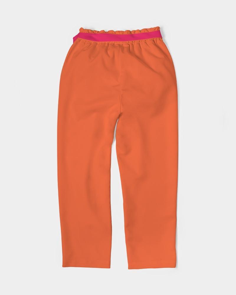 Peex Color Block Tie Waist Tapered Pants - Blissfully Brand