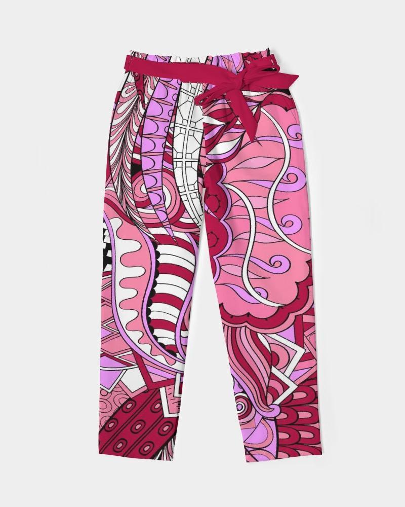 Seki Tie Waist Tapered Pants - Blissfully Brand