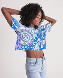 Imi Distressed Crop Tee - Blissfully Brand