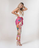 Sameri Tie Waist Tapered Pants - Blissfully Brand