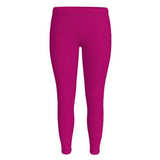 Lina Violet Red Bold Vibrant LYCRA® Spandex Leggings - Solid - Fashion - Workout - Handmade in England - Plus Size