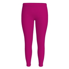 Lina Violet Red Bold Vibrant LYCRA® Spandex Leggings - Solid - Fashion - Workout - Handmade in England - Plus Size