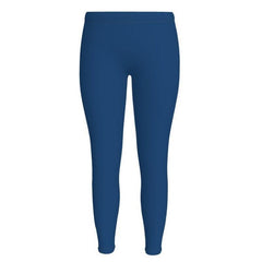 Lina Chathams Dark Blue LYCRA® Spandex Leggings - Solid - Fashion - Workout - Handmade in England - Plus Size